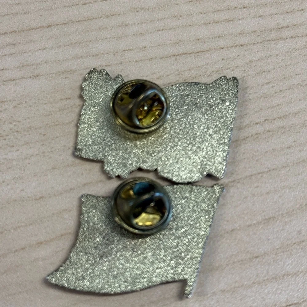 Vintage enamel USA lapel pins